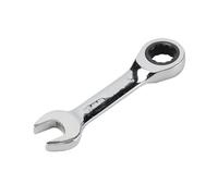 LAJHDCG 1pc 8-19mm Mini Ratchet Wrench Tool Ultra-Short Key Stubby Ratcheting Combination Wrench Mirror Polish 72T Home Auto Car Repair(1pc 18mm)