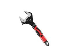 LAJHDCG Short Handle Large Opening Bathroom Adjustable Wrench Stainless Steel Universal Wrench Mini Nut Key Hand Tool(10 inch)