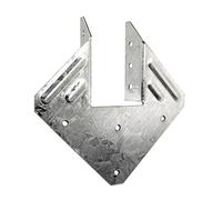 LAJIAOZ 8Pcs 18-Gauge Hurricane Tie Hot Dip Galvanized Joist Hangers Heavy Duty Hot Dip Galvanized Joist Hangers for Roofing Trusses Wood Timber, Resist High Wind Earthquake Forces