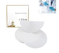 LAJUP 1 Box of 100 Pieces Quantitative Filter Paper, Medium Speed Filter Paper 15 cm, Round Filter Paper, Multipurpose Filter Paper, for Laboratory Filter Paper (15 cm)