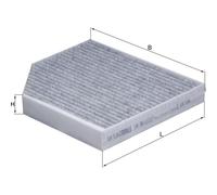 Cabin filter Activated Carbon Filter LAK 386 MAHLE for AUDI PORSCHE