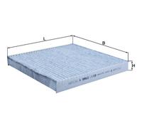 MAHLE LAK 430 Interior Cabin Air Filter - Carbon Activated Pollen Filter - with odor protection - Car