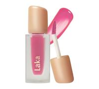 Laka Fruity Glam Tint, 4.5g/0.15 oz., Glowing Lip Stain with Wide Color Spectrum, Hydrating & Lightweight Texture, Long-Lasting Bold Stain, Non-Sticky, Vegan, K-Beauty (#112 Ping-Pong)