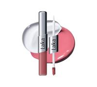 Laka Perfect Twin Lip - Dual-Ended Matte Liquid Lipstick & Clear Gloss, Long Lasting 12 Hour Color, High Pigmented Lightweight Non-Sticky, Korean Makeup (#904 City Pink)