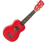 Laka Rainbow Series Soprano Ukulele & Carry Bag ~ Red