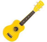 Laka Rainbow Series Soprano Ukulele & Carry Bag ~ Yellow
