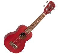 Laka Soprano Ukulele & Bag - Red, Red