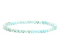 LAKADA Genuine Gemstone Bracelet with 4mm Faceted Beads - Various Lengths - Lucky Talisman Gemstone Bracelet Gift, S - 15 CM, Gemstone, Gemstone