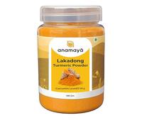 Lakadong Turmeric Powder 100 gms from Shillong Meghalaya India by Anamaya Spices | High Curcumin Content 7 to 9% | Lab Tested | Packed in a Reusable Jar |