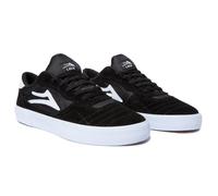 Lakai Footwear Cambridge Black White Suede Skate Shoe Sneakers with FREE EARBUDS