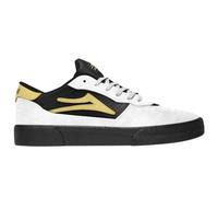 Lakai Men’s Cambridge Low-Top Skateboarding Shoe, White Banana Black, 7.5 UK