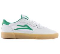 Lakai Men’s Cambridge Low-Top Skateboarding Shoe, White/Green Leather, 9 UK