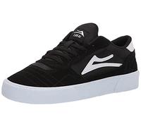 Lakai Men's Cambridge Skate Shoe, Black/White Suede, 9.5 UK