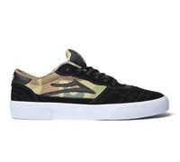 Lakai Men's Cambridge Skate Shoes - Performance Skateboarding Shoes, Black/Camo Suede, 8 UK