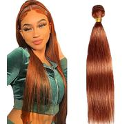 Lakaisa Straight Human Hair Bundles Blonde Human Hair Extensions Human Hair Weft Extensions Sew-in Hair Single Bundle Real Hair Low Shedding for Woman 26 Inches