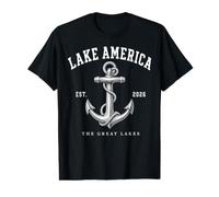 Lake America Est 2026 Anchor Varsity Value Graphic T-Shirt