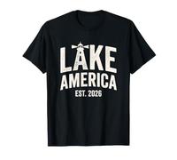 Lake America Est 2026 Design for America-Lake Lovers T-Shirt