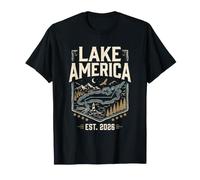 Lake America Est 2026 Design for America-Lake Lovers T-Shirt