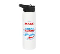 Lake America Make Lakes Great Again Stainless Steel Insulated Water Bottle