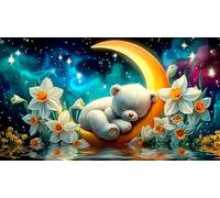 Lake-and-Mountain-Illusion 1000 Piece Jigsaw Puzzles for Adults Educational Games Jigsaw Puzzle Home Decors for Men Women Elders Seniors 38x52cm/1000pcs