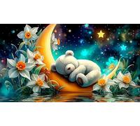 Lake-and-Mountain-Illusion 1000 Piece Jigsaw Puzzles for Adults Educational Games Jigsaw Puzzle Home Decoration for Adults and Kids Age 12 Years Up 75x50cm/1000pcs