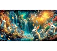 Lake-and-Mountain-Illusion 1000 Pieces Jigsaw Puzzles for Adults Challenging Game Jigsaw Puzzle Home Decors for Adults Gifts 75x50cm/1000pcs