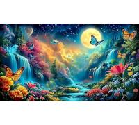 Lake-and-Mountain-Illusion Jigsaw Puzzles 1000 Pieces Fun and Challenging Family Game Puzzle Game Great Gift Idea for The Whole for Women, Gifts for Men 38x26cm/1000pcs