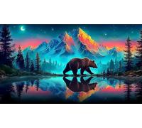 Lake-and-Mountain-Illusion Recycled Paper Puzzle 1000 Pieces Fun and Challenging Family Game Puzzle Game for The Whole for Women, Gifts for Men 38x52cm/1000pcs