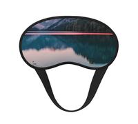 Lake and Sunset Print Soft Washable Comfort Eye Mask for Sleeping Travel Home Hotel Airplane Camping