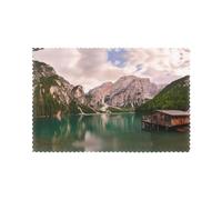 Lake And Wood Cottage Heat Resistant Placemats For Dining Table Set Of 6 Waterproof Wipeable Washabletable Mats