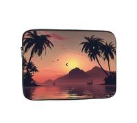 Lake at Sunset Patterned Laptop Sleeve 12 Inch Shockproof for Slim Protective Notebook Computer Bag Briefcase