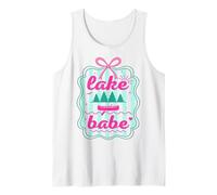 Lake Babe Cute Retro Kayaking Summer Vacation Outdoors Tank Top