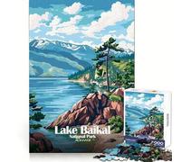 Lake Baikal National Park Russia 1000 Pieces Jigsaw Puzzles for Teenagers Sharp Memory Stress Relief Fun Neat Edges Perfect Present size 38x26cm