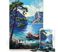 Lake Baikal National Park Russia Adults 1000 Piece Jigsaw Puzzle Focus Ability Gentle Engagement Interlock Well Art Xmas Gift size 38x52cm