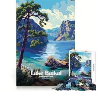 Lake Baikal National Park Russia Jigsaw Puzzles for Adults 1000 Piece Memory Boost Peaceful Hobby Festive Present size 50x75cm