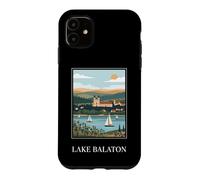 Lake Balaton Hungary Sailing Retro Travel Design Case for iPhone 11