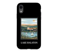 Lake Balaton Hungary Sailing Retro Travel Design Case for iPhone XR