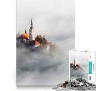 Lake Bled Slovenia 1000 Piece Jigsaw Puzzles for Teenagers Sharp Brain Vivid Hue Family Pastime (38x26cm)