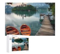 Lake Bled Slovenia Church on The Island Jigsaw Puzzles for Adult Family Activities Games Home Decor Puzzle 1000 PCS