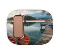 Lake Bled Slovenia Church on The Island Printed Case Compatible for Airpods Pro 2 Earbud Cases Earphone Protective Covers