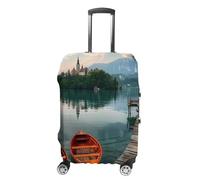 Lake Bled Slovenia Church on The Island Travel Luggage Cover Washable Anti-Scratch Baggage Suitcase Protector XL