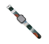 Lake Bled Slovenia Church on The Island Watch Bands Replacement Silicone Straps Sport Wristbands Compatible for Apple Watch 42mm/44mm