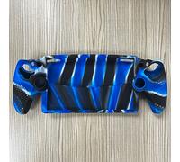 (Lake Blue) Silicone Protective Case Non-Slip Protective Cover for PS5 Portal (Black)