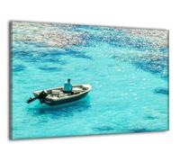 Lake Boat Paint by Numbers Kits, Painting by Numbers for Adults and Children, DIY Color Oil Paint Crafts with Frame, Acrylic Oil Paints with Brushes Autumn Home Decoration Paintings 80x100cm Ee-162