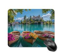 Lake Brienz in Switzerland Cute Mouse Pad with Non-Slip Rubber Base Square Mouse Mat Office Supplies