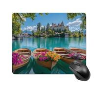 Lake Brienz in Switzerland Cute Mouse Pad with Non-Slip Rubber Base Square Mouse Mat Office Supplies
