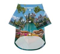 Lake Brienz in Switzerland Dog Shirt for Dogs & Cats Breathable Short Sleeve Pet T-Shirt Lightweight Dog Summer Tops 3XL