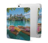 Lake Brienz in Switzerland Stylish Tri-fold Tablet Case Compatible with IPAD 2020 AIR 4 （10.9in） Anti-Scratch Covers with Pen Slot