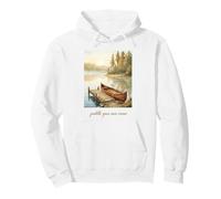 Lake Canoe Adventure Nature Wilderness Explorer Outdoor Pullover Hoodie
