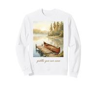 Lake Canoe Adventure Nature Wilderness Explorer Outdoor Sweatshirt